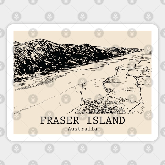 Fraser Island (K’gari) - Australia Magnet by Lakeric